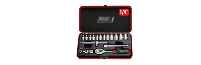 18 ParCa Lokma anahtar Takımı 1/4''
